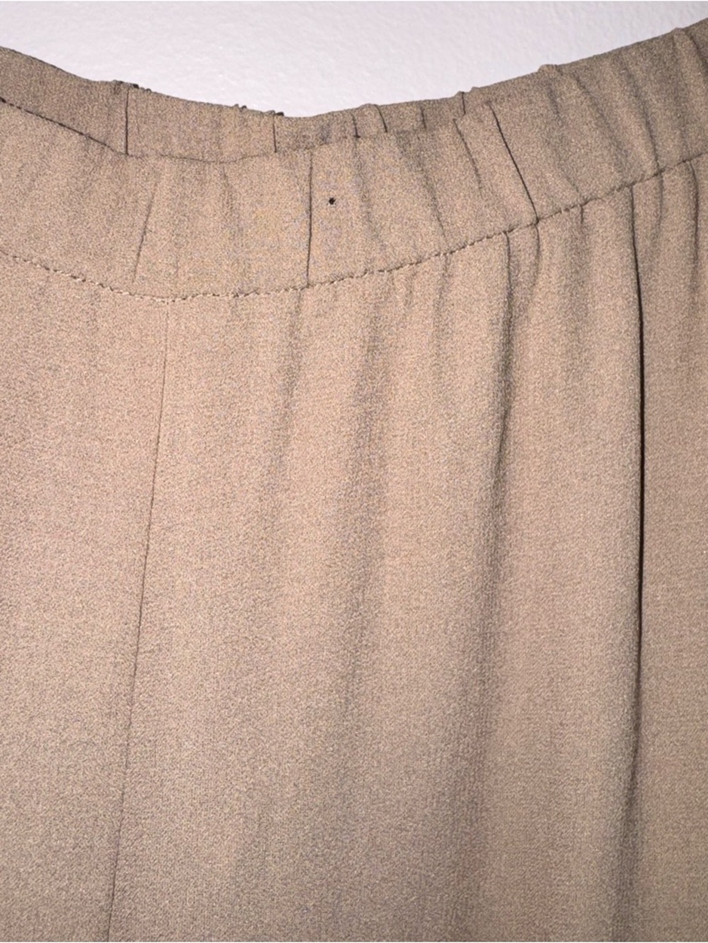 New Eileen Fisher Silk Georgette Crepe Cropped Pants (Flawed) Sz L - Picture 5 of 8